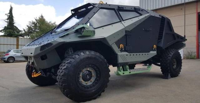 确定不是好莱坞大片道具?以色列推出螳螂装甲车 外形极具攻击性