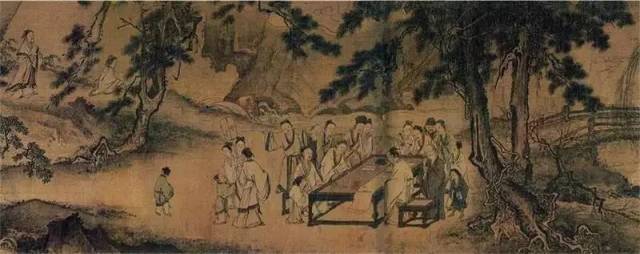 宋·马远《王羲之玩鹅图》 宋代文人不仅擅长诗词歌赋,而且精通绘画