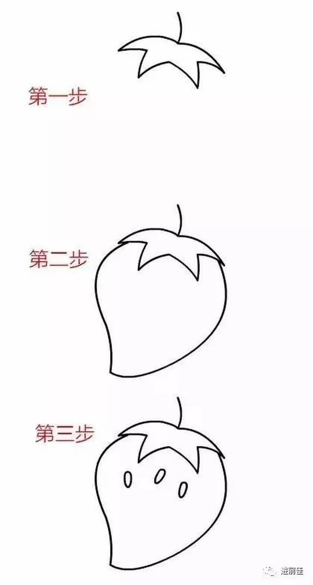 水果简笔画,一见钟情