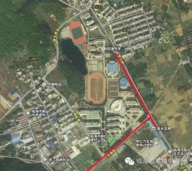 回浦中学考点: 学浦路从三峰路叉口至绿化路叉口全段,回浦中学西围墙