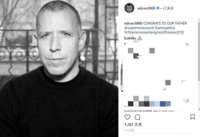simons for calvin klein都是这一奖项的候补人,而james jebbia突出