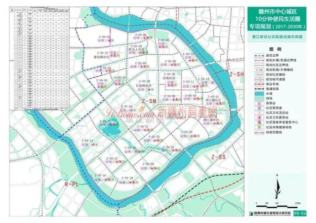 2017-2030年,赣州中心城区10分钟便民生活圈社区布局图来了!