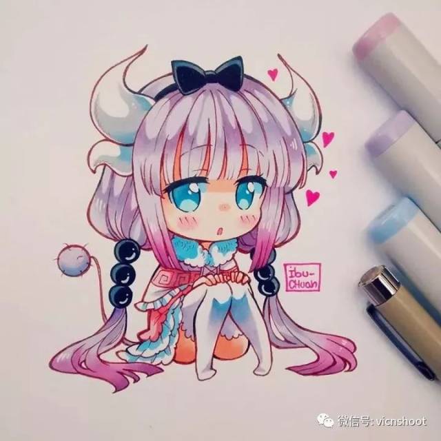 萌化的马克笔卡通人物插画-动漫频道-手机搜狐