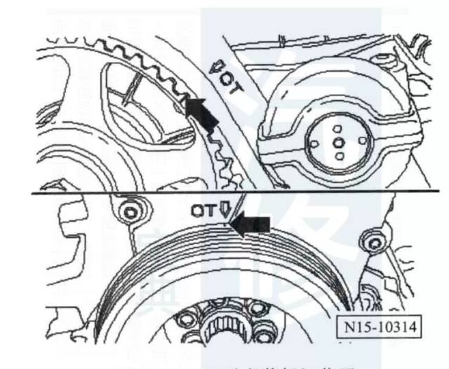 1【精华】110款奥迪发动机正时皮带安装示意图