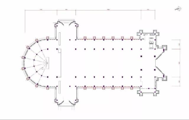 圣爱教堂平面图