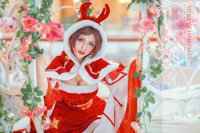 《王者荣耀》貂蝉圣诞恋歌cosplay