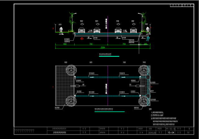 【cad】海绵城市cad施工图