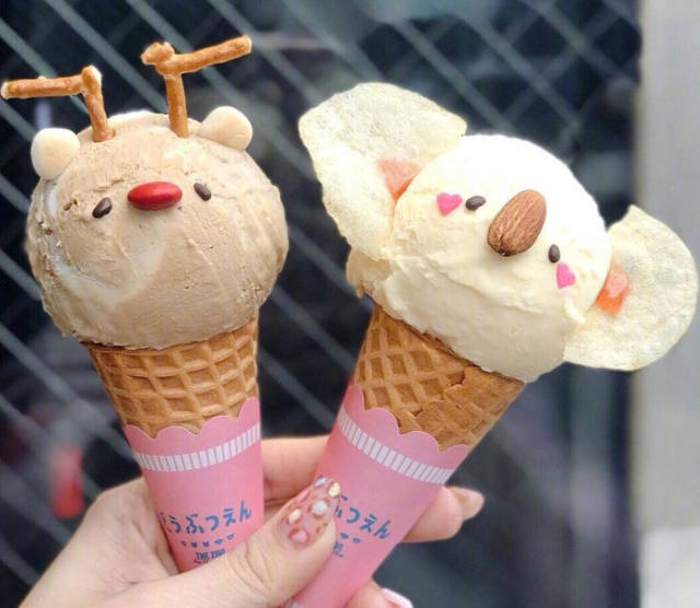 饱眼福喽 超漂亮的冰淇淋 是不是很可爱诱人