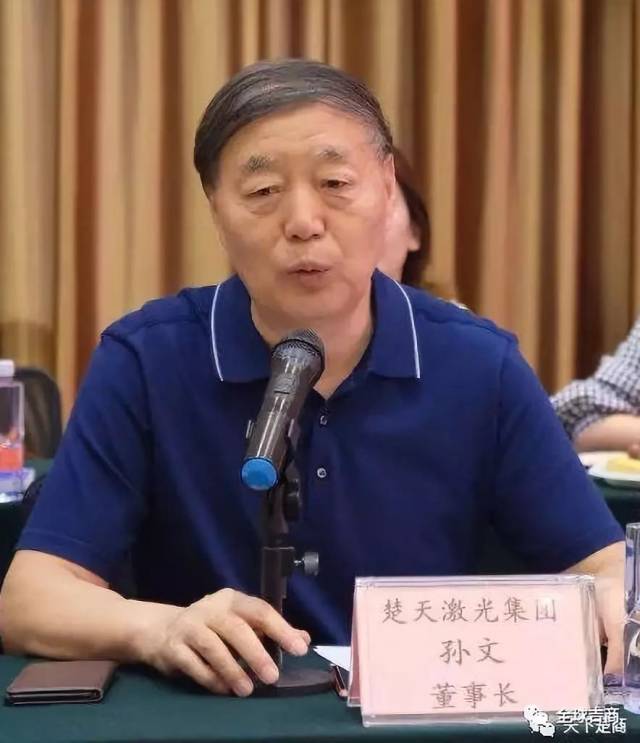 湖北省楚商联合会六月轮值会长,武汉楚天激光集团董事长孙文致辞