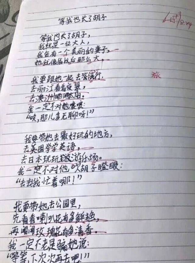 这位小学生的作文,让我献上了膝盖!