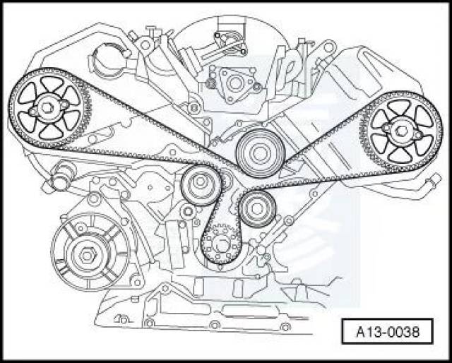 110款奥迪发动机正时安装图解,太全太实用了!