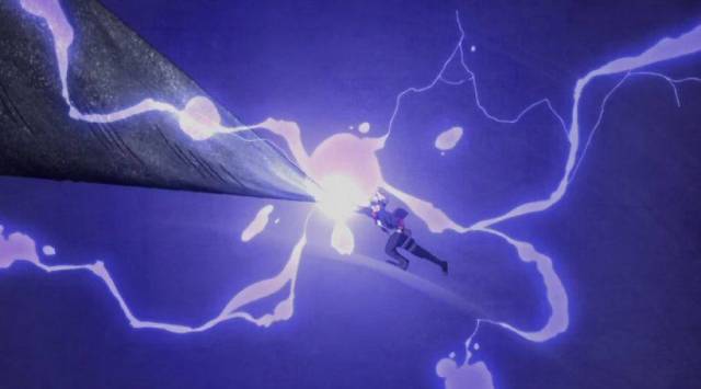 并且在决赛中再次利用科学忍具释放出雷遁"紫电"击败了来自砂隐村的