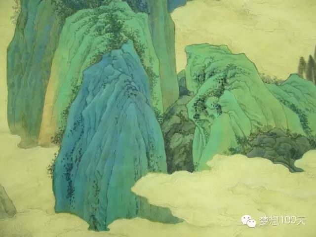 【国画课堂3】青绿山水画步骤画法