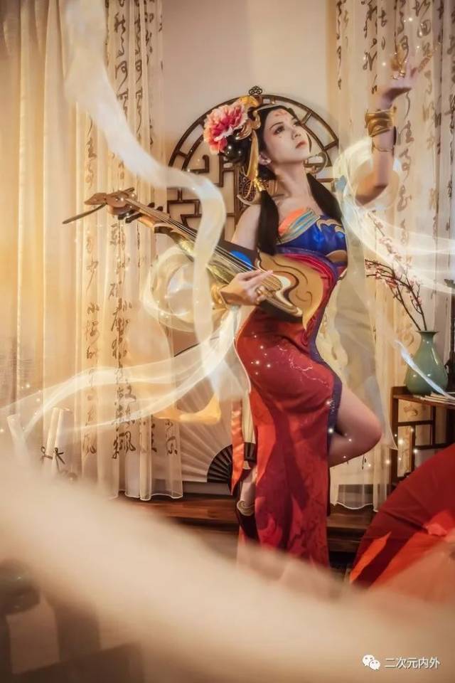 王者cosplay杨玉环,cosplay王者女角色西施 王者荣耀杨玉环手绘画