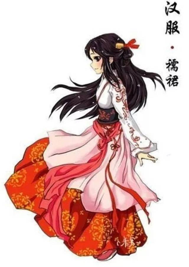 汉服种类图解男_汉服种类图解