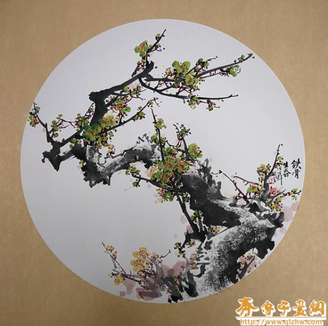 名家推荐|赏王润之国画作品牡丹和梅花
