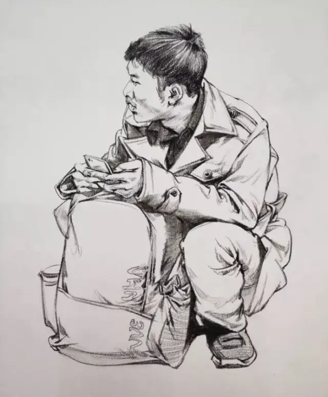 从单个速写慢慢的到双人组合速写 再到场景速写 一点一点的加深人物