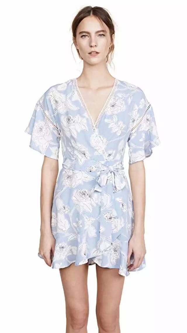 rachel antonoff diana 裹身连衣裙