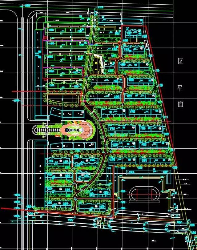 【精品】650套小区规划cad总平面图
