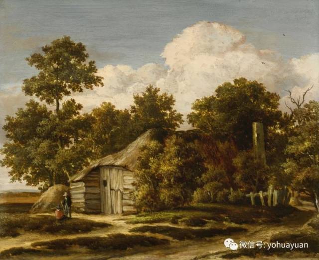 油画风景欣赏—梅因德尔特·霍贝玛