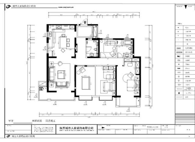 似一幅展开的水墨画,如梦似幻——西安180㎡新中式