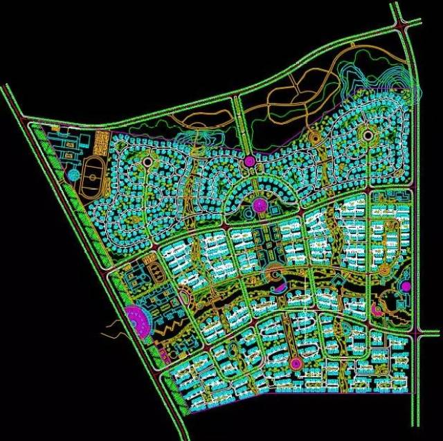 【精品】650套小区规划cad总平面图