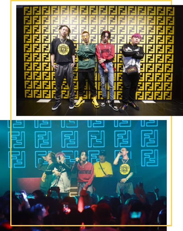 上流社会,说白了就是"土豪风",所以至今为止rapper都超喜欢logo单品