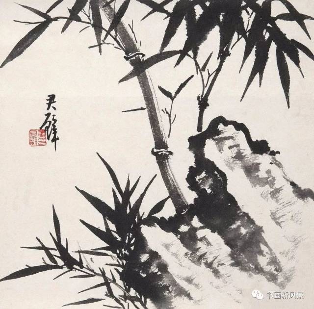 国画大师黄君璧写兰竹!