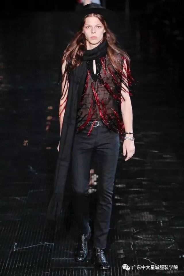 放荡不羁的西部牛仔,saint laurent 2019春夏男装秀