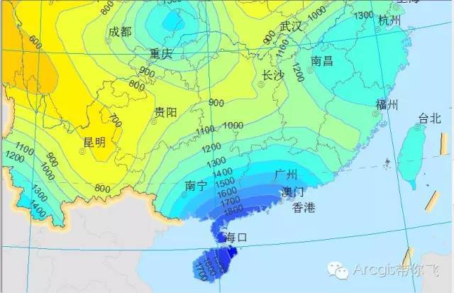 在"contour type"中选择"filledcontour",导出文件命名为降水量 双击