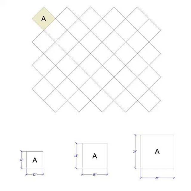 工字铺(砖形铺贴)