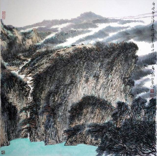 湛然深远,鸟鸣山幽,李水泳山水画欣赏