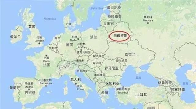 在大使馆发文之前,我们在地图,新闻上看到的国名都是"白俄罗斯".