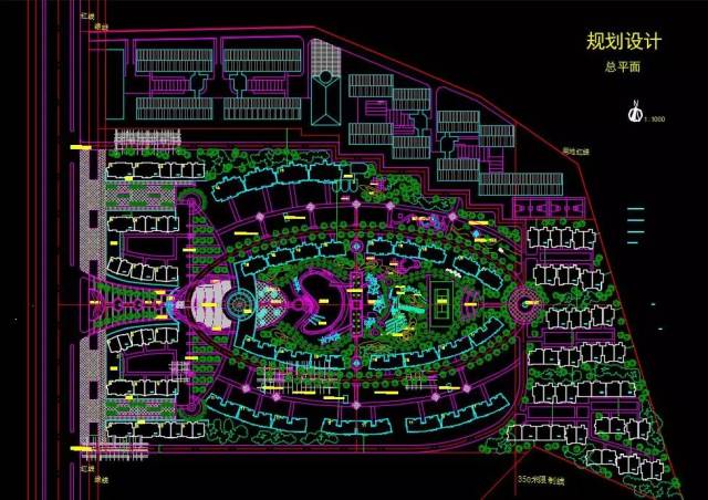 【精品】650套小区规划cad总平面图