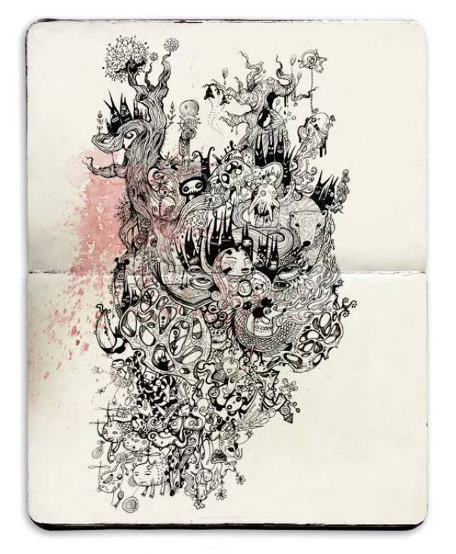 插画师-法国插画师dzo olivier:魔鬼在细节中