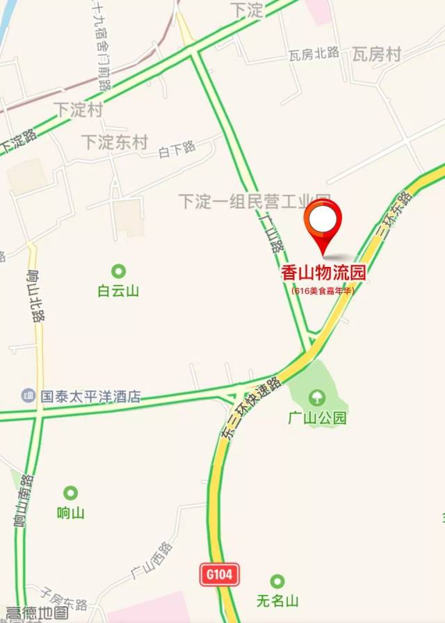 公交线路:公交3路,16路在 香山物流园站下,即三环东路与广山路交汇处