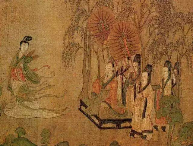 比如东晋顾恺之的《洛神赋图》中,曹植所乘坐的画舫便是以界画方式