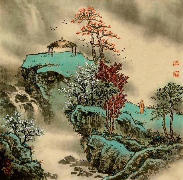 唯美山水画-魏宏声老师作品欣赏