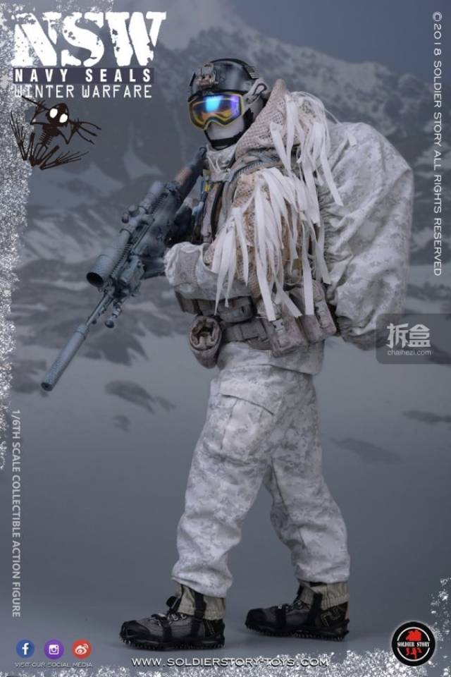 soldierstory 美军海豹特种部队 雪地 精确射手marksman 1:6可动人偶