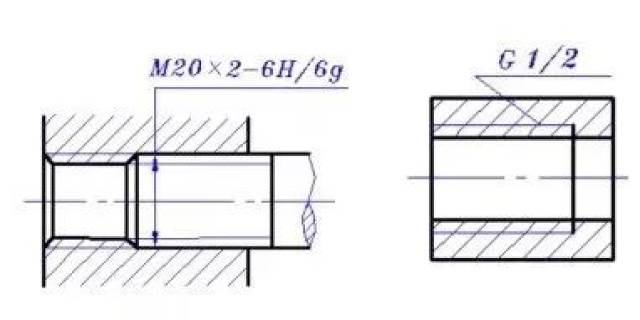 标记方法按"gb"有关规定. 1,六角螺母 规定标记: 简化画法