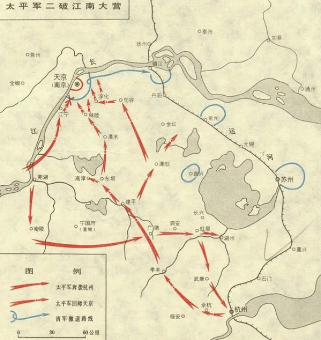 江南大营虽然围困太平天国,但其实里面的清军全无斗志.