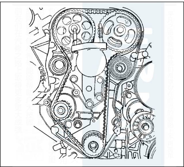 【精华】别克雪佛兰发动机正时皮带安装示意图
