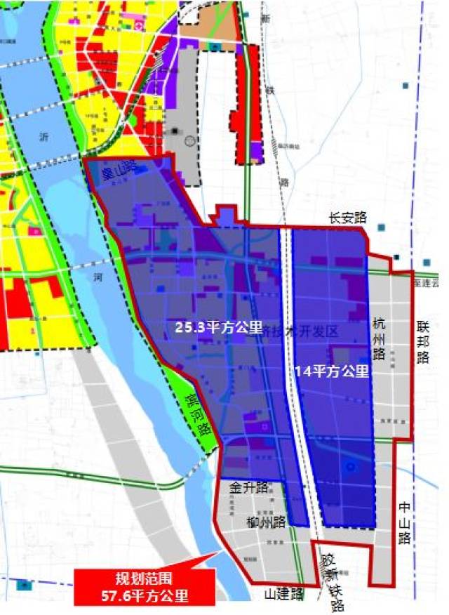 规划范围《临沂经济技术开发区控制性详细规划及城郊用地规划》