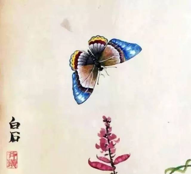齐白石笔下的蝴蝶,绝美!