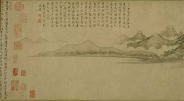 黄公望《溪山雨意图》(局部二)