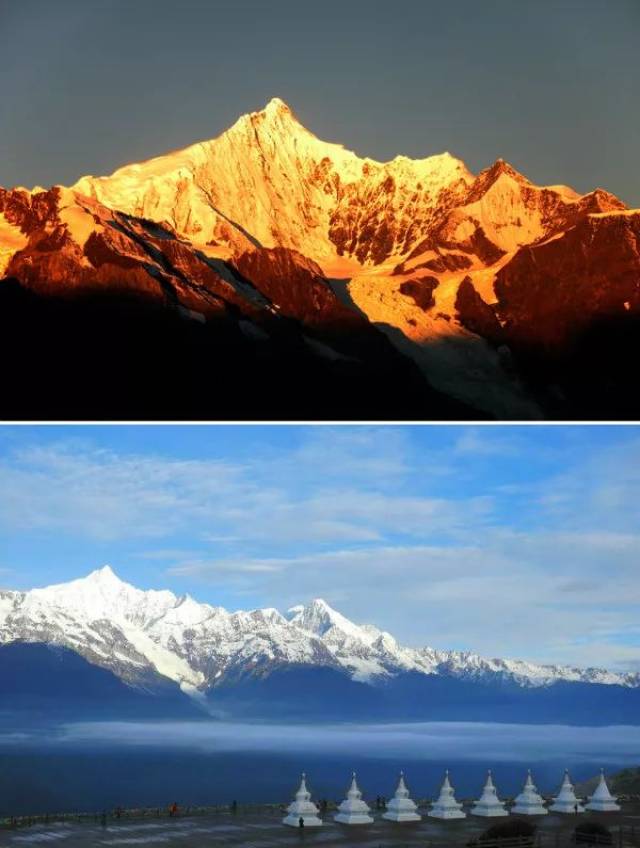 神圣的梅里雪山,是藏区的八大神山之首,无法征服的神圣