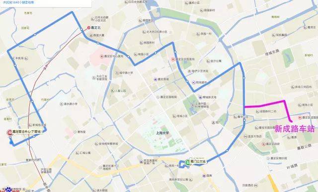 嘉定57路公交车路线图,嘉定55路公交车路线图 明天就要上班了,你坐嘉定几路公交车?