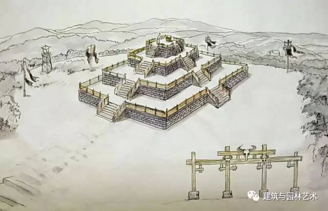 高台建筑图
