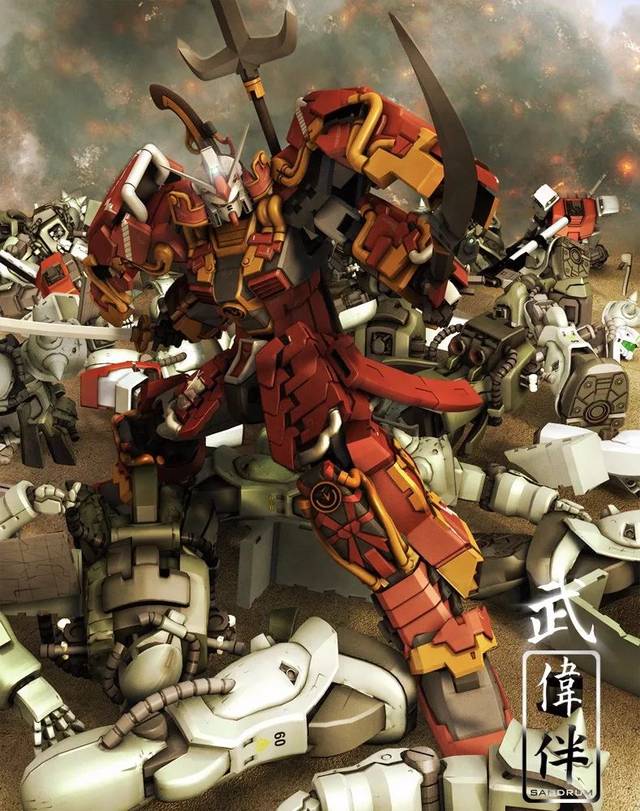 精美高达画作,伴你过端午
