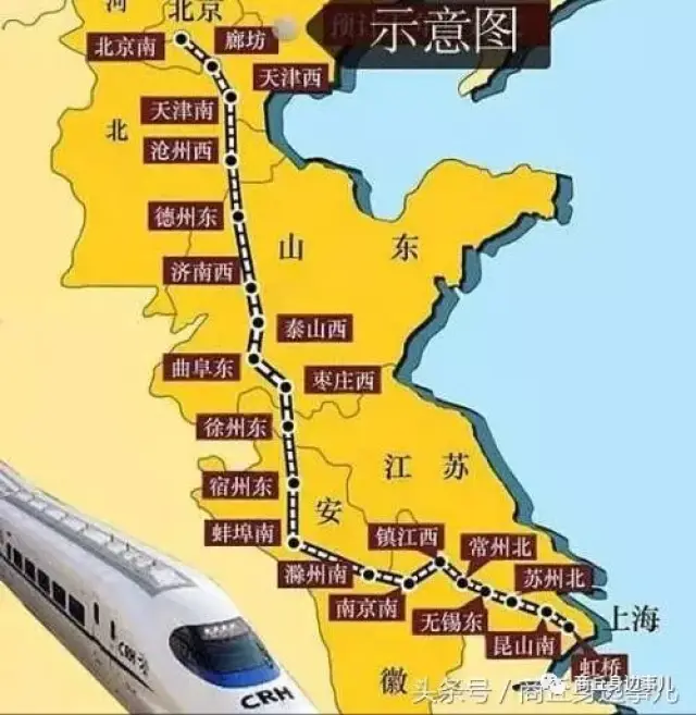 京九高铁的东西线之争,途经山东河南湖北安徽,你支持哪一个?图片